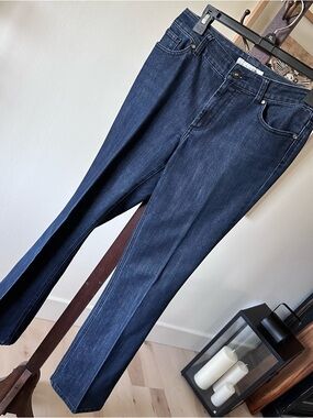 Chico’s Platinum Dark Wash Straight Leg Jeans
